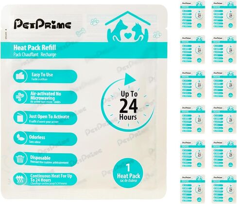 Pet Prime Heartbeat Dog Toy for Puppy Anxiety with Rechargeable Heartbeat - Smart Timer and Adjustable Speed Features to Soothe Puppies,Include 1PC Disposable Heat Pack for Extra Comfort in Kuwait