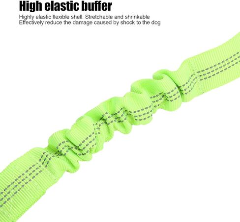 Green Adjustable Dog Car Seat Belt Elastic Safety Harness with Metal Buckle for Small and Medium Pets in Saudi Arabia