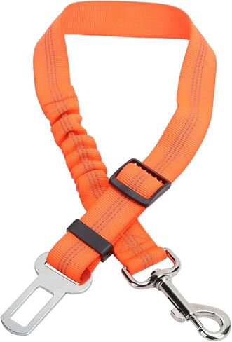 Green Adjustable Dog Car Seat Belt Elastic Safety Harness with Metal Buckle for Small and Medium Pets in Saudi Arabia