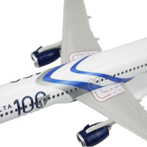 مصغرات الطيران Delta 100th Anniv Livery A321neo بمقياس 1:200 - نموذج طائرة بلاستيكية سهلة التركيب - نسخة طبق الأصل من Delta Aircraft - الجزء # AAB-32100H-019 in Kuwait
