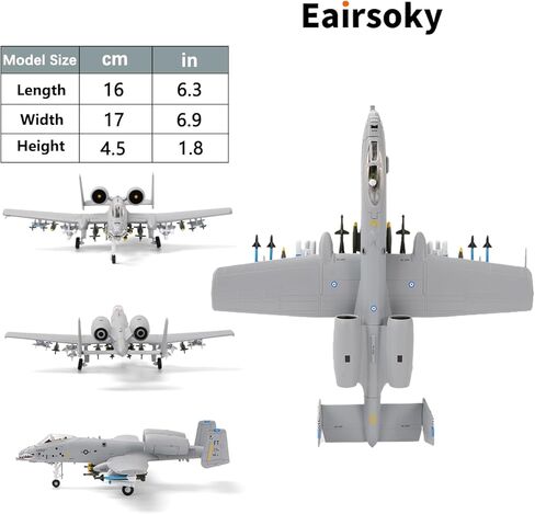 مقياس 1:100 A-10 Thunderbolt II Warthog نموذج طائرة مقاتلة معدنية نماذج طائرات عسكرية مصبوبة للتجميع أو الهدايا in Kuwait