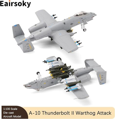 مقياس 1:100 A-10 Thunderbolt II Warthog نموذج طائرة مقاتلة معدنية نماذج طائرات عسكرية مصبوبة للتجميع أو الهدايا in Kuwait