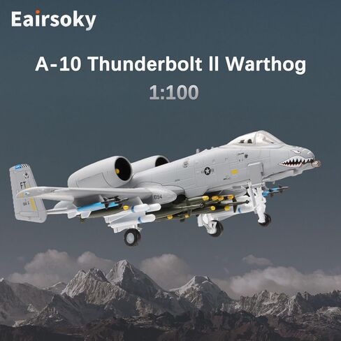 مقياس 1:100 A-10 Thunderbolt II Warthog نموذج طائرة مقاتلة معدنية نماذج طائرات عسكرية مصبوبة للتجميع أو الهدايا in Kuwait