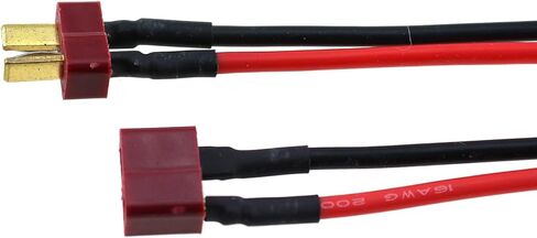 TAODAN 4PCS T Plug Connector Female and Male Ends with 16 AWG Silicone Wire 10cm Suitable for Remote Controlled Lithium Polymer Battery Cable Drones in Saudi Arabia