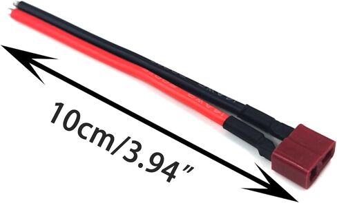 TAODAN 4PCS T Plug Connector Female and Male Ends with 16 AWG Silicone Wire 10cm Suitable for Remote Controlled Lithium Polymer Battery Cable Drones in Saudi Arabia