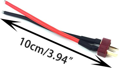 TAODAN 4PCS T Plug Connector Female and Male Ends with 16 AWG Silicone Wire 10cm Suitable for Remote Controlled Lithium Polymer Battery Cable Drones in Saudi Arabia