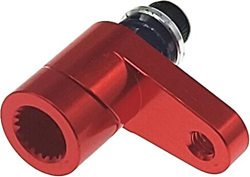 New Upgraded Metal Aluminum 20T Servo Horn Steering Arm (Red) for ARRMA 1/18 Granite GROM/1/18 Typhon GROM/ 1/14 Mini Mojave GROM RC Servo Arm Horns Parts in Saudi Arabia