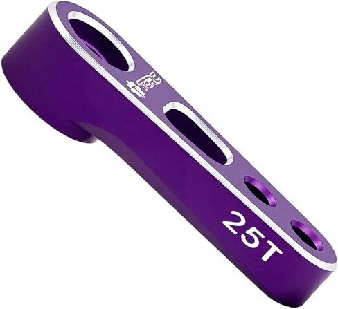 7075 Aluminum Front 25T Servo Horn with M3 Threaded Holes for Axial 1/8 AXP8 Gilamon Trail Buggy Upgrade,Purple in Saudi Arabia