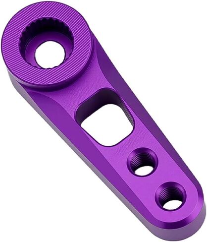 7075 Aluminum Front 25T Servo Horn with M3 Threaded Holes for Axial 1/8 AXP8 Gilamon Trail Buggy Upgrade,Purple in Saudi Arabia
