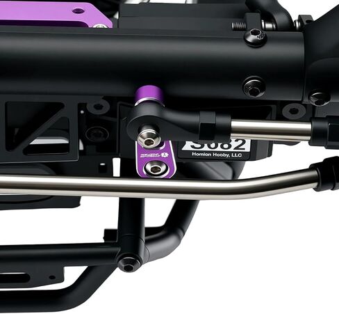 7075 Aluminum Front 25T Servo Horn with M3 Threaded Holes for Axial 1/8 AXP8 Gilamon Trail Buggy Upgrade,Purple in Saudi Arabia