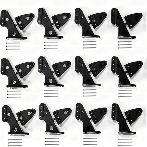 12 مجموعة من أبواق التحكم المصنوعة من النايلون L20×W14×H29mm و3 أوضاع فتحات لطائرة RC طراز KT ملحقات أجزاء الطائرة DIY مع برغي M2x16mm in Kuwait