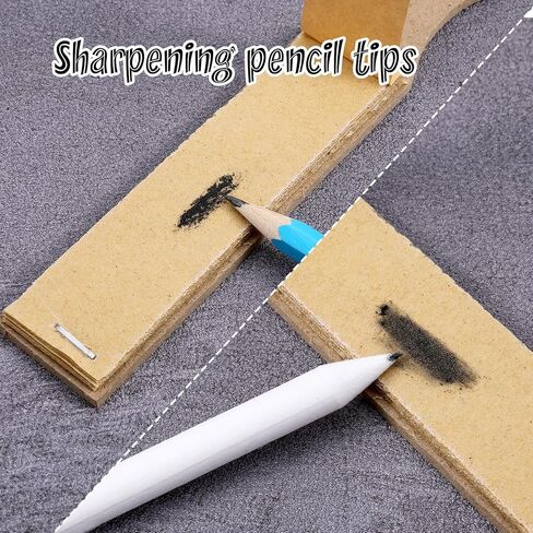 Thinp Blending Stump، 9 قطع Tortillions مزج العصي أدوات مزج الباستيل الزيتية مع أقلام إسفنجة فرك ومبراة ورق الصنفرة أداة رسم باستيل الزيت لرسم رسم الفحم in Saudi Arabia