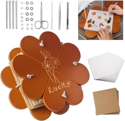 PAZIONMI Extra Large Flower Press Kit – Flower Preservation/Drying Kit for DIY Wedding Bouquet Preservation, DIY Pressed Plant Preservation, 11"x11"Wooden Pressing Boards in Saudi Arabia