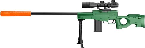 لينة رصاصة لعبة بندقية قناص مع نطاق قذيفة برميل واقعية إخراج رغوة الناسف بندقية دارت الدعامة الفناء الخلفي لعبة اطلاق النار في الهواء الطلق للبنين المراهقين البالغين الهدايا سن 8-12 14 سنة (الأخضر) in Kuwait