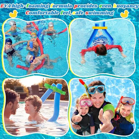 Soulchen 4 Pack EVA Pool Noodle Floating Connectors Animal Shaped Swimming Float Connectors (Duck, Crab, Whale, Turtle) for Rafts Toys Swim Training and Pool Games in Kuwait