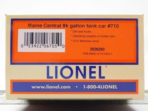 Lionel Maine Central 8K Gallon Tank CAR #710 O Gauge 2526250 in Saudi Arabia