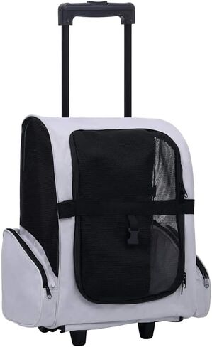 عربة الحيوانات الأليفة من القماش الرمادي من YAFF، عربة مستطيلة قابلة للطي للكلاب والقطط، داخلية/خارجية، خفيفة الوزن in Kuwait