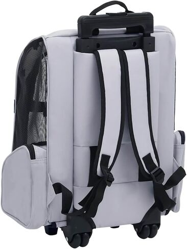 عربة الحيوانات الأليفة من القماش الرمادي من YAFF، عربة مستطيلة قابلة للطي للكلاب والقطط، داخلية/خارجية، خفيفة الوزن in Kuwait