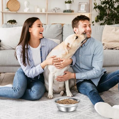 18 Pcs Stainless Steel Metal Dog Bowls Bulk Small Metal Dog Food Water Container Replacement Lightweight Bowl for Small Medium Large Dogs, Dishwasher Safe (5.5 Inch) in Saudi Arabia