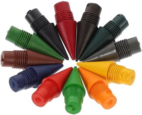 VILLCASE 24Pcs Inkless Colored Pencil Replacement Heads Everlasting Nibs for Students Artists Smooth Writing Portable Pencil Tips No Sharpening Needed in Saudi Arabia