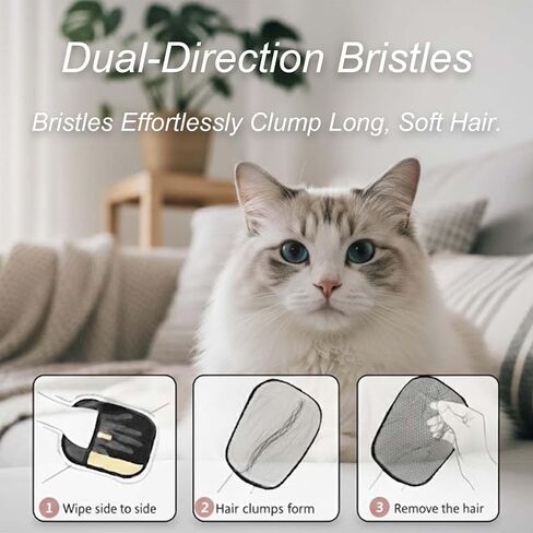 Pet Hair Removal Glove for Dogs and Cats - Upgraded Electrostatic & Reusable 1-Pack, Magic Brush Tool for Laundry, Furniture, Couch, Carpet and Car Seat in Saudi Arabia