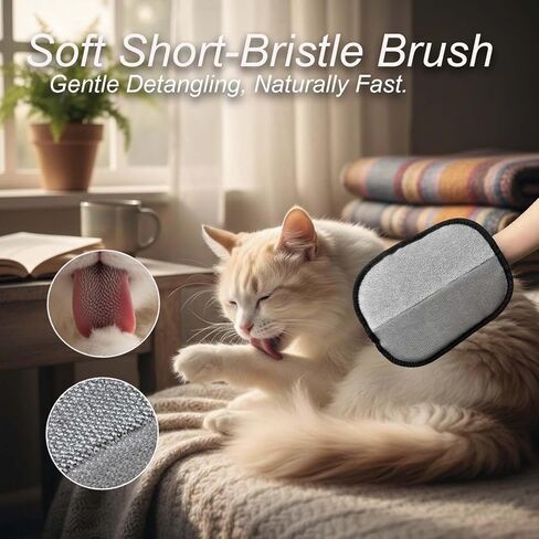 Pet Hair Removal Glove for Dogs and Cats - Upgraded Electrostatic & Reusable 1-Pack, Magic Brush Tool for Laundry, Furniture, Couch, Carpet and Car Seat in Saudi Arabia