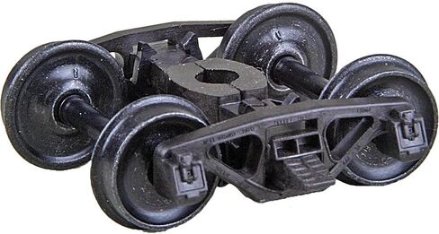 #1580 HO Scale Bettendorf - AAR Self Centering Caboose Trucks with 33" Smooth Back Code 88 Semi-Scale Wheels - HGC in Saudi Arabia