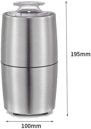 مطحنة كهربائية، مطحنة حبوب، محرك نحاسي قوي 200 واط، للتوابل وحبوب القهوة والأعشاب والمكسرات والحبوب in Kuwait