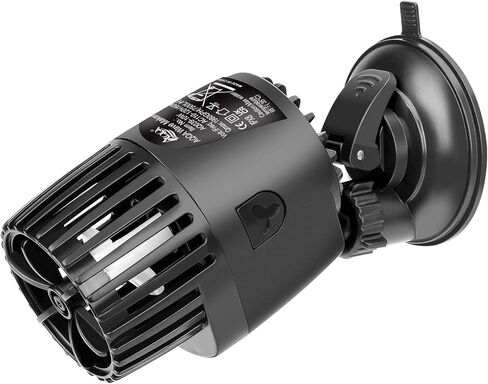 AQQA Aquarium Wave Maker، 3W/5W/10W/15W مضخة شفط برأس واحد لخزان الأسماك، 110 فولت/60 هرتز، مضخة دوران غاطسة فائقة الهدوء، 360 درجة قابلة للتعديل للمياه العذبة والمياه المالحة باللون الأسود in Saudi Arabia