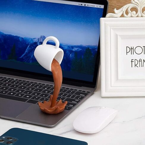 1 Magical Coffee Splash Pattern Decorative Mug, Suitable for Coffee Shops and Also Ideal as Home Decoration in Saudi Arabia