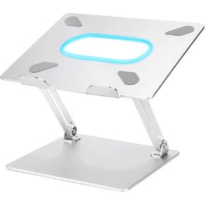 حامل لابتوب للمكتب من فيكوفو، حامل لابتوب مريح من الالومنيوم بارتفاع قابل للتعديل، حامل لابتوب قابل للطي للابتوب مقاس 10-17 انش (فضي) in Kuwait