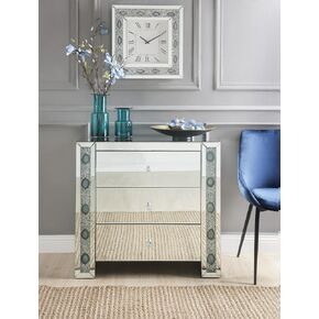 Sonia Mirrored & Faux Agate Console Cabinet (Assembled) in Kuwait