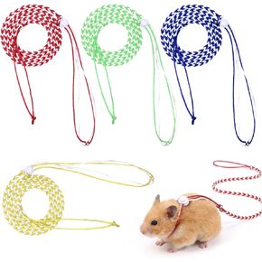 4 قطع من حزام الهامستر القابل للتعديل لخنازير غينيا، حزام من النايلون ومقود للهامستر والسناجب وخنازير غينيا والأرانب والشنشيلا in Kuwait