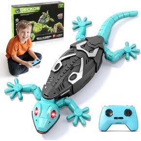 KETIEE RC جدار الزاحف أبو بريص: لعبة تسلق الجدار أبو بريص للأطفال، سحلية تسلق التحكم عن بعد مع عيون متوهجة LED، قابلة للشحن سقف الأرض الزحف لعبة الروبوت الهدايا للبنين الفتيات 3+ سنوات من العمر in Kuwait