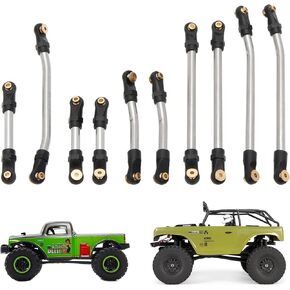 MEUS Racing SCX24 Links Metal High Clearance Chassis Links & Steering Links Set for Axial 1/24 SCX24 Deadbolt AXI90081 B17 AXI00004 RC Crawler(Brass) in Kuwait