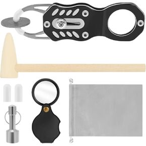 Coin Ping Tester Kit, Pocket Coin Ping pinger Tester Kit, Pocket Pinger Coin Tester, Portable Gold and Silver Coin Resonance Testing and Size Verification Tool for Coin Collectors in Kuwait