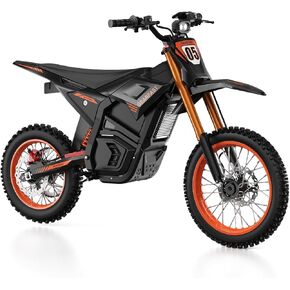 Electric Dirt Bike Motorcycle, 2500W Brushless Motor, 48V 20.8Ah Battery, 35 MPH Max Speed, 34 Miles Range, 3 Riding Modes, 265 lbs Load Capacity,Front Wheel 14 inch Rear Wheel 12 inch in Saudi Arabia