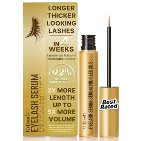 VieBeauti Premium Eyelash Serum and Eyebrow Enhancement Formula, Boosts Lash for Thicker, Fuller Looking Lashes and Eyebrows (3ML) | Gold Packaging, 0.1 Fl. Oz. in Kuwait