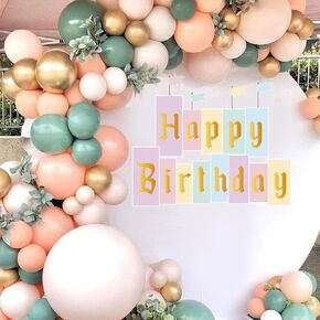 Castle Happy Birthday Decal Sign for Balloon Arch - The Happiest Birthday On Earth Decorations, Princess Themed Birthday Party Decorations for Baby Girls in Kuwait