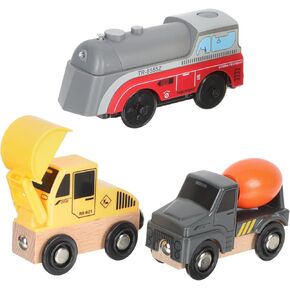 HEMOTON 1Set Construction of Roadside Service Vehicles Educational Plaything for Compatible with Train Tracks Present for Young Builders in Saudi Arabia