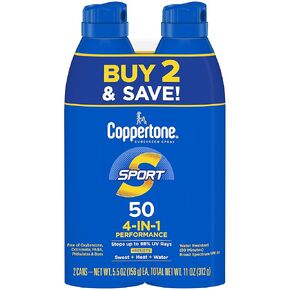 بخاخ كوبرتون سبورت الواقي من الشمس المستمر واسع الطيف 5.5 Ounce (Pack of 2) in Kuwait