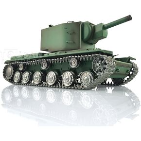 US in Stock, Henglong 1/16 7.0 Customized Soviet KV-2 Gigant RTR RC Tank 3949 Smoking Unit Metal Tracks Smoking Unit 360 Degree Turret Rotation Hobby Grade Model BB Shooting Airsoft Shoot in Saudi Arabia