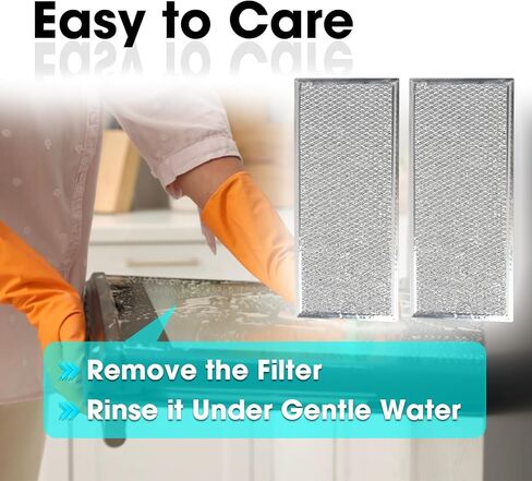 2PCS Microwave Grease Filter Set Compatible with GE Microwave Oven JVM6175SF1SS JVM6175SK1SS JVM6175SK3SS JVM6175SK2SS, Easy to Clean in Saudi Arabia