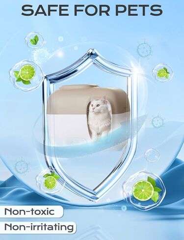 مزيل الروائح الكريهة لفضلات القطط متوافق مع PetSnowy Snow+ مزيل الروائح الكريهة، صندوق فضلات القطط الأوتوماتيكي صندوق عطر روبرتيت، 1 مزيل للرائحة مع 4 عبوات من خرزات إزالة الروائح الكريهة، التحكم في الرائحة in Kuwait