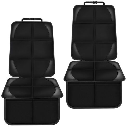 car seat Protector, Child seat Protection, Large Size car seat Protector - 600D Waterproof Fabric Thick Padding and Storage Pockets, Adaptable to Babies, Pets （1 Seat Protector） in Saudi Arabia