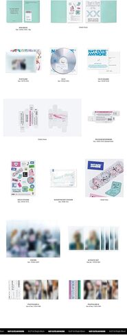 ILLIT NOT CUTE ANYMORE الألبوم المنفرد الأول [NOT CUTE Ver.] Photobook + CD + 2 Photocard + مجموعة صور الهوية + ملصق علبة السكر in Kuwait