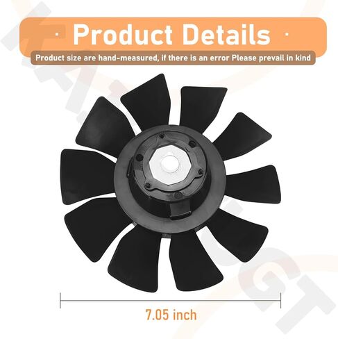 53821 مروحة نقل 10 شفرات متوافقة مع Hy-DRO Gear، أسود in Kuwait