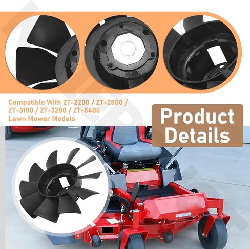 53821 مروحة نقل 10 شفرات متوافقة مع Hy-DRO Gear، أسود in Kuwait