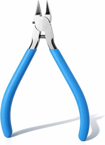 Wire Cutters for Crafting, 5" Electronic Needle Flush Cutters, Precision Mini Wires Cutter Diagonal Pliers, Wire Snips Side Cutter for Model, Plastic, Electronics, Jewelry Making in Saudi Arabia