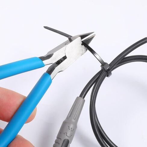 Wire Cutters for Crafting, 5" Electronic Needle Flush Cutters, Precision Mini Wires Cutter Diagonal Pliers, Wire Snips Side Cutter for Model, Plastic, Electronics, Jewelry Making in Saudi Arabia